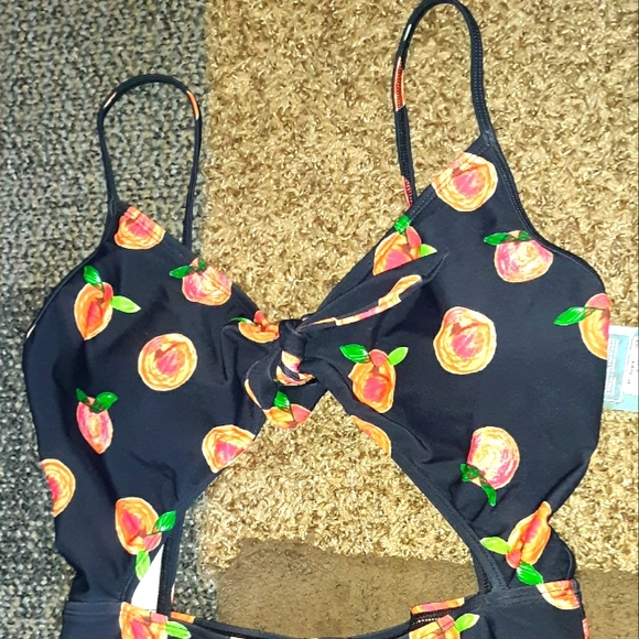 NWT*XL* EIDON gorgeous Peach Print High waist Surf Monokini* - Picture 12 of 15